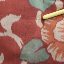 Load image into Gallery viewer, Haori Jacket Vintage(1920-1950) Red Meisen Camellia Karakusa Silk #11030A2
