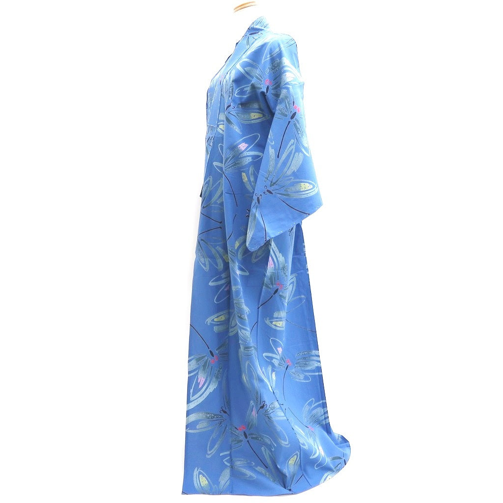 Yukata Blue Dragonfly Cotton #9909B4