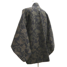 Load image into Gallery viewer, Haori Jacket Vintage(1950-1980) Black Gold Flower Silk #10590C1
