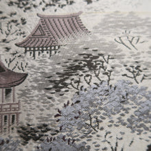 Load image into Gallery viewer, Men&#39;s Haori Vintage(1950-1980) Black Kiyomizudera Temple Silk #10409A2
