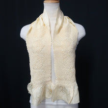 Load image into Gallery viewer, Silk Japanese Obiage Shibori Light Beige 45.7x5.9in(116x15cm) A#10023
