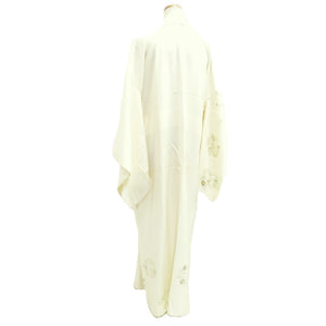 Juban White Gold Peony Plum blossom Silk #10514B2