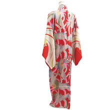 Load image into Gallery viewer, Juban Vintage(1920-1950) Red Phoenix Silk #10377F4
