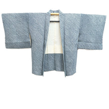 Load image into Gallery viewer, Haori Jacket Vintage(1950-1980) Blue Shibori Silk #10680D1
