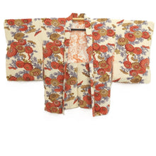 Load image into Gallery viewer, Haori Jacket Cream white Chrysanthemum Silk #10720D2
