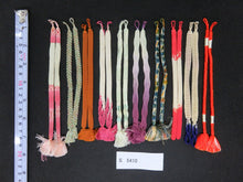Load image into Gallery viewer, S#5410 Silk Haori Himo Flat Braid 10pcs Bundle Pack
