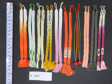 Load image into Gallery viewer, S#5270 Silk Haori Himo Flat Braid 10pcs Bundle Pack
