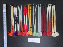 Load image into Gallery viewer, S#5430 Silk Haori Himo Flat Braid 10pcs Bundle Pack
