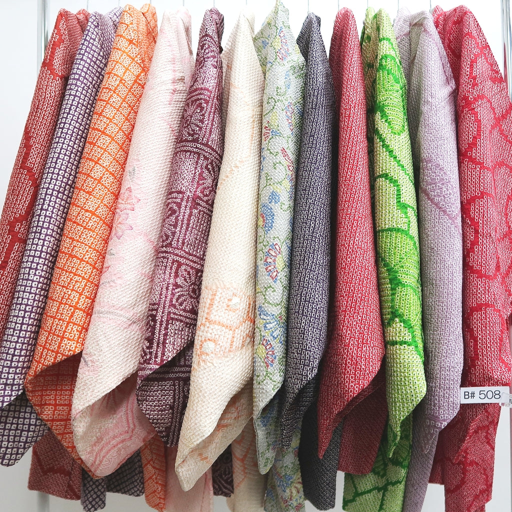 Bundle 12pcs Silk Vintage Full Shibori Haori Wholesale Bulk Free Shipping #508