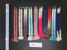 Load image into Gallery viewer, S#5470 Silk Haori Himo Flat Braid 10pcs Bundle Pack
