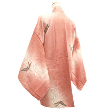 Load image into Gallery viewer, Haori Jacket Pink Crane Birds Silk #10730D3
