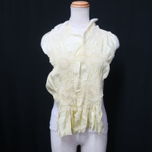 Load image into Gallery viewer, Silk Japanese Obiage Shibori Light Yellow 51.2x5.5in(130x14cm) A#10013
