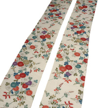 Load image into Gallery viewer, CC1006C1 Silk 8pcs Bundle Kimono Fabric White Orange 55.1x5.9in(140x15cm)
