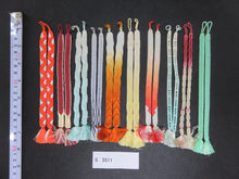 Load image into Gallery viewer, S#5511 Silk Haori Himo Flat Braid 10pcs Bundle Pack
