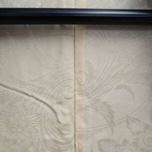 Haori Jacket Vintage(1950-1980) Black Gold Chrysanthemum Silk #9752A3