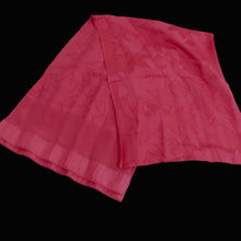 Load image into Gallery viewer, Silk Japanese Obiage Maple Leaf Magenta 66.1x11.4in(168x29cm) A#10043
