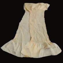 Load image into Gallery viewer, Silk Japanese Obiage Shibori Light Yellow 48.8x6.3in(124x16cm) A#10053
