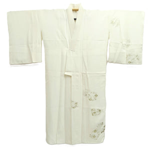 Juban White Gold Peony Plum blossom Silk #10514B2