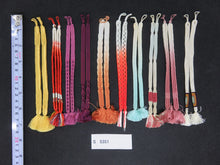 Load image into Gallery viewer, S#5351 Silk Haori Himo Flat Braid 10pcs Bundle Pack
