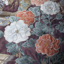 Load image into Gallery viewer, BB10082AF Silk Obi Fabric Peony Gold 53.1x10.6in(135x27cm)
