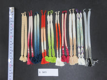 Load image into Gallery viewer, S#5471 Silk Haori Himo Flat Braid 10pcs Bundle Pack
