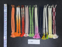 Load image into Gallery viewer, S#5431 Silk Haori Himo Flat Braid 10pcs Bundle Pack
