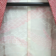 Load image into Gallery viewer, Haori Jacket Red Full Shibori Flower Silk #10710D2
