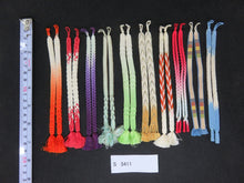 Load image into Gallery viewer, S#5411 Silk Haori Himo Flat Braid 10pcs Bundle Pack
