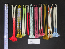 Load image into Gallery viewer, S#5291 Silk Haori Himo Flat Braid 10pcs Bundle Pack
