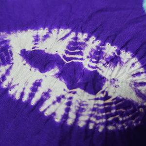 KK1483A2 Silk Kimono Fabric Vintage(Pre-1920) Shibori Purple 48.4x11.8in(123x30cm)