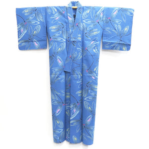 Yukata Blue Dragonfly Cotton #9909B4