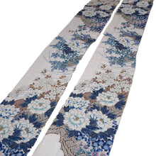 Load image into Gallery viewer, CC1006C1 Silk 8pcs Bundle Kimono Fabric White Orange 53.1x4.7in(135x12cm)
