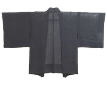 Load image into Gallery viewer, Haori Jacket Vintage(1950-1980) Black Sheer Botanical Silk #10901E5
