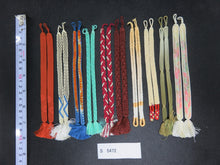 Load image into Gallery viewer, S#5472 Silk Haori Himo Flat Braid 10pcs Bundle Pack
