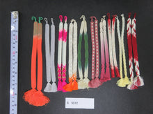 Load image into Gallery viewer, S#5512 Silk Haori Himo Flat Braid 10pcs Bundle Pack
