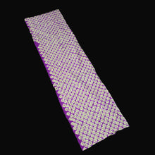 Load image into Gallery viewer, KK1484A2 Silk Kimono Fabric Vintage(Pre-1920) Shibori Purple Yellow 48.4x12.2in(123x31cm)
