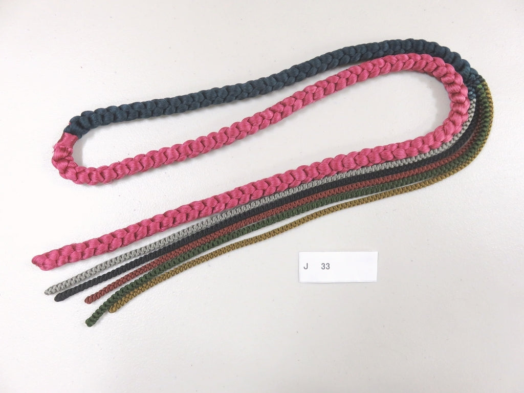 J#33 Silk Obijime Belt Tie Braided Cord 59.1in(150cm)