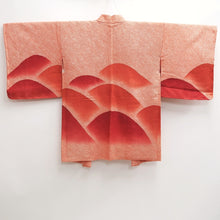 Load image into Gallery viewer, Haori Jacket Vintage(1950-1980) Light Orange Vermillion Shibori Mountain Silk #10109D2
