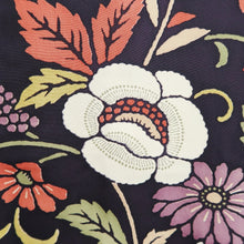 Load image into Gallery viewer, Haori Jacket Blackish Brown Floral pattern Silk #10941F1
