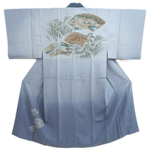 Load image into Gallery viewer, Men's Juban Gray Landscape Silk #10871E4
