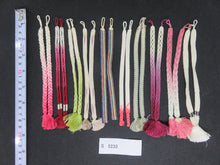 Load image into Gallery viewer, S#5233 Silk Haori Himo Flat Braid 10pcs Bundle Pack
