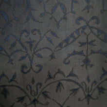 Load image into Gallery viewer, Haori Jacket Vintage(1950-1980) Blue Black Sheer Arabesque Damask Silk #10911E5
