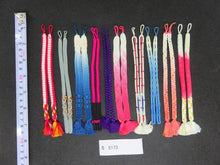 Load image into Gallery viewer, S#5173 Silk Haori Himo Flat Braid 10pcs Bundle Pack
