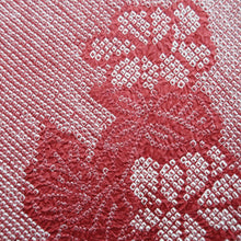 Load image into Gallery viewer, Haori Jacket Red Full Shibori Flower Silk #10710D2
