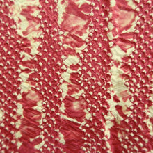 Load image into Gallery viewer, Haori Jacket Vintage(1950-1980) Red Pale Yellow Full Shibori Silk #10831E2
