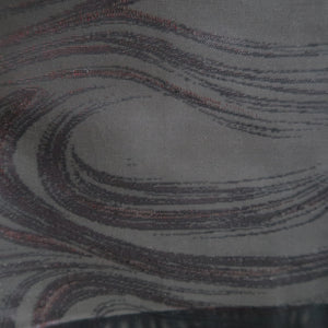 Haori Jacket Vintage(1950-1980) Black Wine red See-Through Ryusui Silk #10229E2