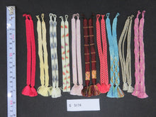Load image into Gallery viewer, S#5174 Silk Haori Himo Flat Braid 10pcs Bundle Pack
