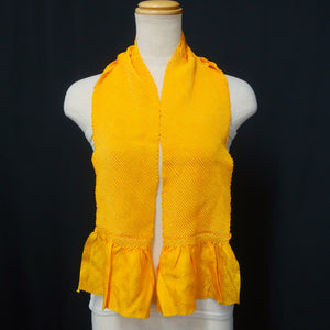 Silk Japanese Obiage Shibori Orange 45.7x5.1in(116x13cm) A#10014
