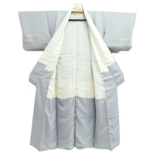 Load image into Gallery viewer, Kimono Light Gray Shinobu Kanji Silk #10521B2
