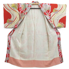 Load image into Gallery viewer, Juban Vintage(1920-1950) Red Phoenix Silk #10377F4
